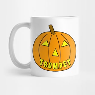 Trumpet Halloween Pumpkin Mug